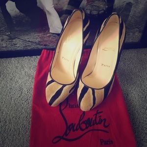 Christian Louboutin Fifi Tiger Print Calf Hair